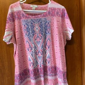 Pink Patterned Shirt